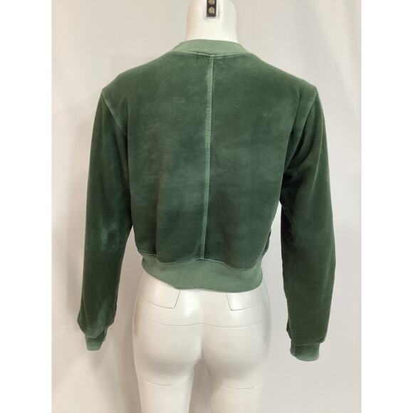 Cotton Citizen 'Milan' Green Cotton Crew Sweater Size XS - Picture 3 of 4